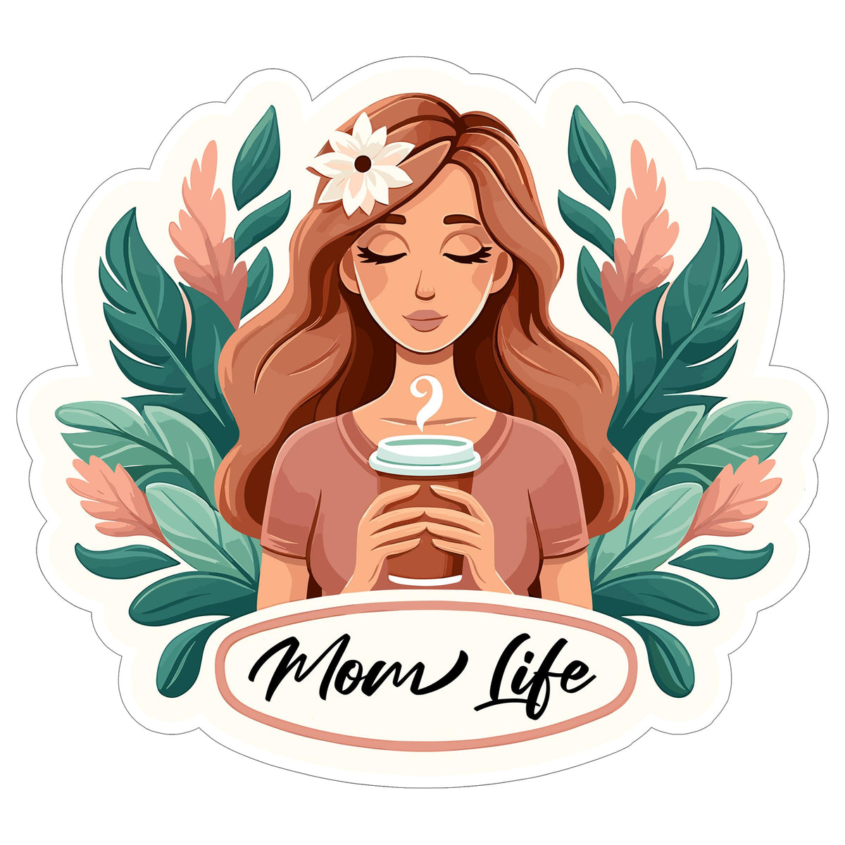 Mom Life Sticker 4 Inch — Waterproof Vinyl Decal Motherhood Mama Life