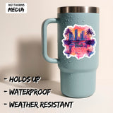Miami Florida Sticker 4 Inch 2-Pack - Waterproof Vinyl Decal for Laptop Water Bottle Car Tumbler - Durable Aesthetic Long-Lasting Stickers for Adults ID45039 2