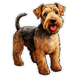Welsh Terrier Sticker 4 Inch — Waterproof Vinyl Decal Welshie Wire Coat 1