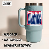 Wyoming State Sticker 4 Inch Travel Souvenir City Destination - Waterproof Vinyl Decal for Laptop Water Bottle Car Tumbler - Durable Aesthetic Long-Lasting Stickers for Adults ID44990 2