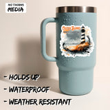 Outer Banks North Carolina Sticker 4 Inch 2-Pack - Waterproof Vinyl Decal for Laptop Water Bottle Car Tumbler - Durable Aesthetic Long-Lasting Stickers for Adults ID45039 2