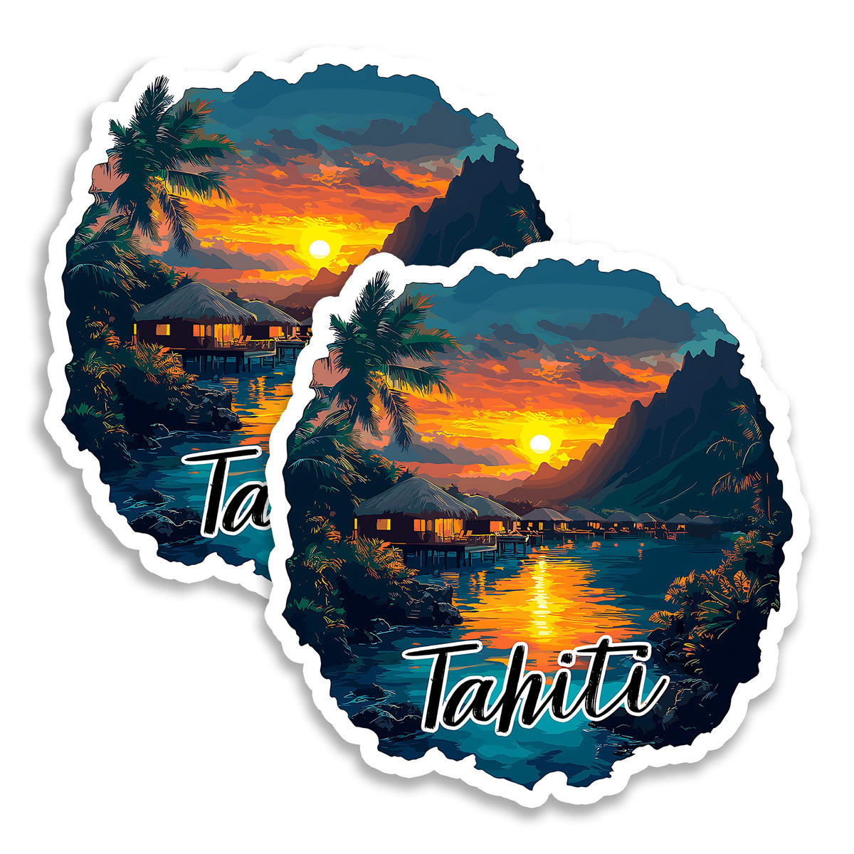 Tahiti French Polynesia Magnet 2-Pack — 4