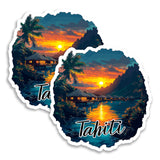 Tahiti French Polynesia Magnet 2-Pack — 4