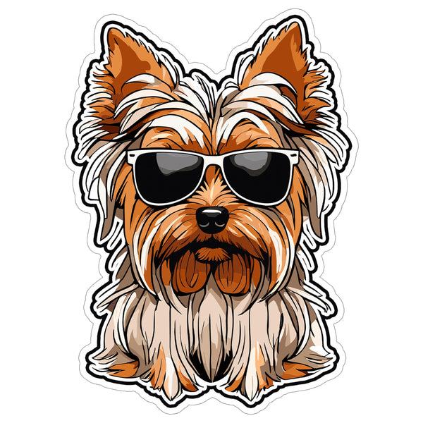 Yorkshire Terrier Sticker 4 Inch — Waterproof Vinyl Decal Yorkie Toy Dog