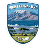 Mount Kilimanjaro Tanzania Sticker 4 Inch — Waterproof Vinyl Decal City Travel Souvenir 1