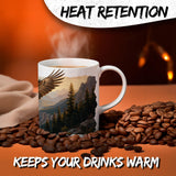 Eagle Mug 11oz — White Ceramic Coffee Mug 3