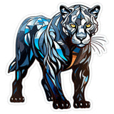 Panther Sticker 4 Inch — Waterproof Vinyl Decal Black Stealth Big Cat 9