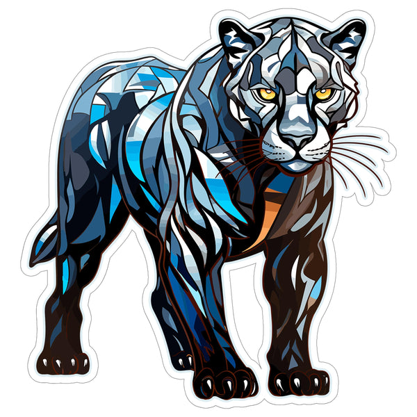 Panther Sticker 4 Inch — Waterproof Vinyl Decal Black Stealth Big Cat