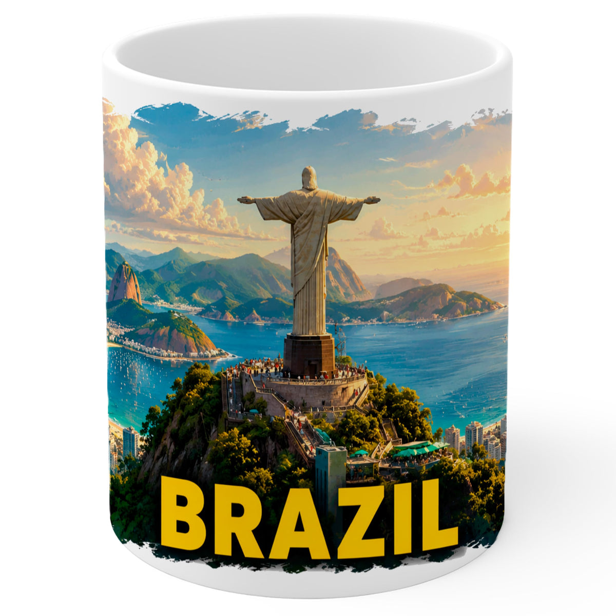 Brazil Mug 11oz — White Ceramic Coffee Mug