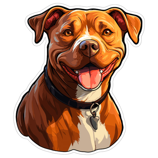 Pit Bull Sticker 4 Inch — Waterproof Vinyl Decal Bully Pitbull Terrier