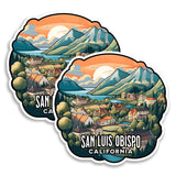 San Luis Obispo California Magnet 2-Pack — 4