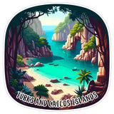 Turks and Caicos Islands Sticker 4 Inch — Waterproof Vinyl Decal Caribbean Beach Seaside Travel 8
