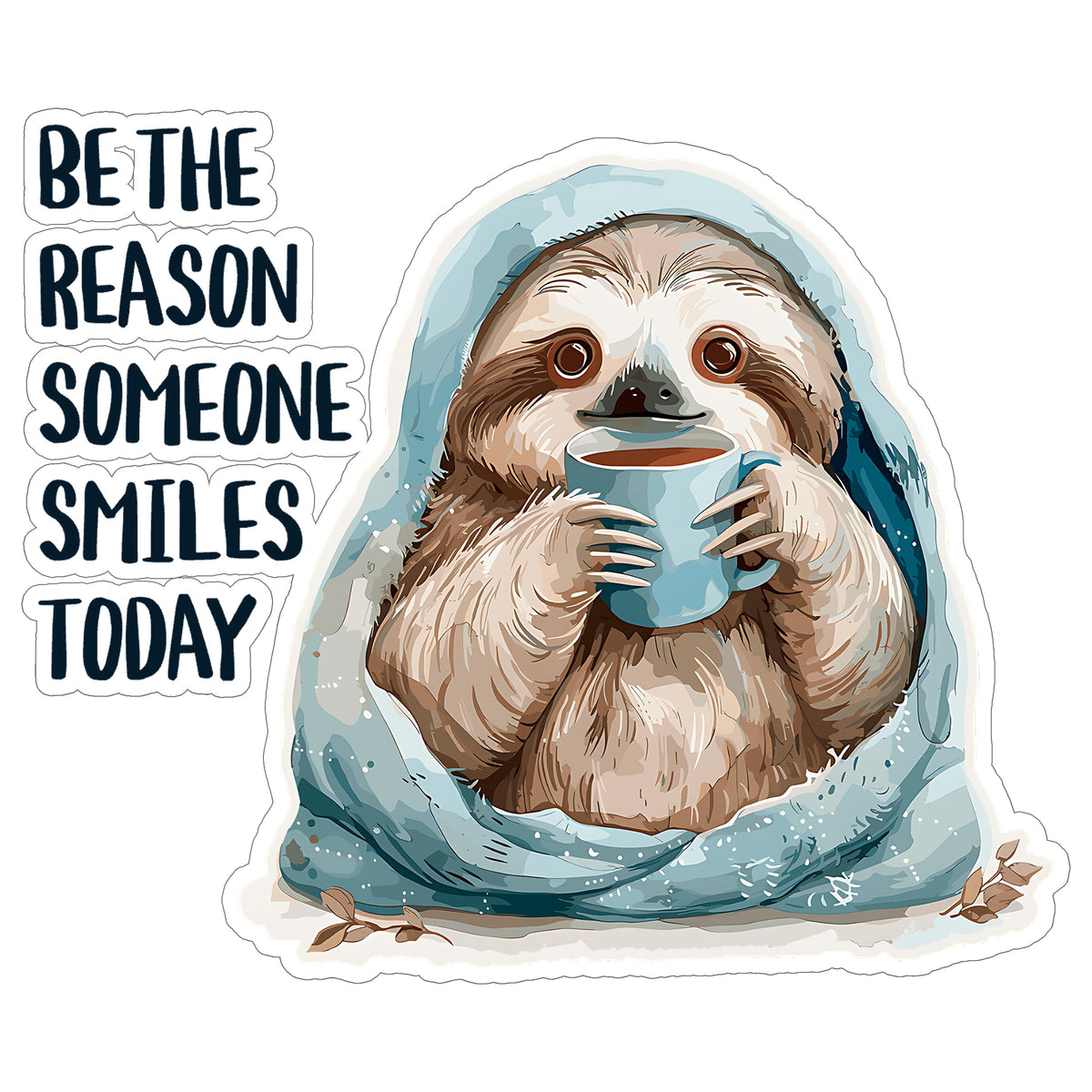Be The Reason Someone Smiles Today Sticker 4 Inch — Waterproof Vinyl Decal Kindness Positive