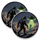 Bigfoot UFO Magnet 2-Pack — 4