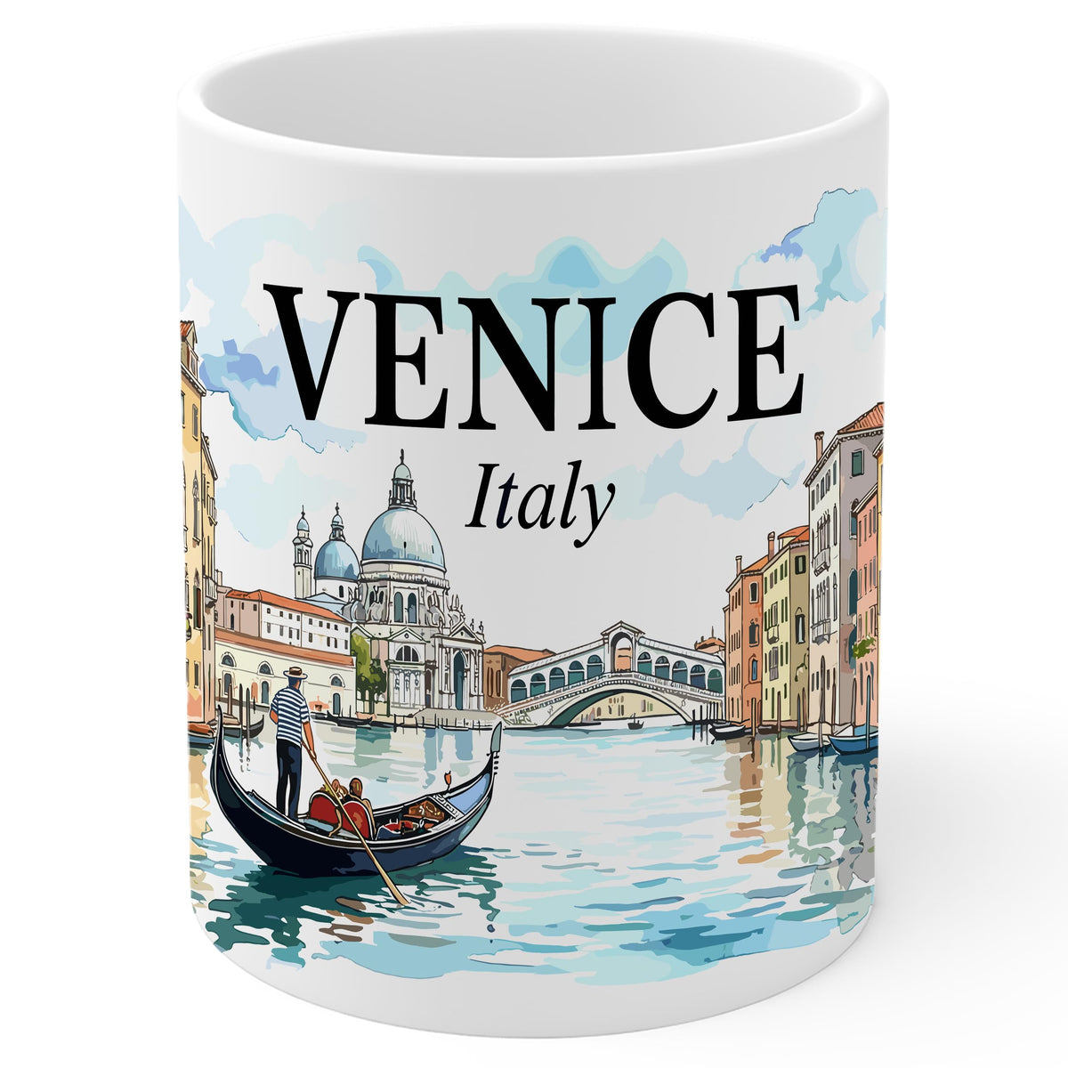 Venice Italy Coffee Mug 11oz — White Ceramic The Floating City Mug