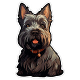 Scottish Terrier Sticker 4 Inch — Waterproof Vinyl Decal Scottie Diehard Highland 1