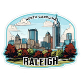 Raleigh North Carolina Sticker 4 Inch Travel Souvenir City Destination - Waterproof Vinyl Decal for Laptop Water Bottle Car Tumbler - Durable Aesthetic Long-Lasting Stickers for Adults ID44990 1