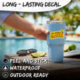 May Contain Alcohol Sticker 4 Inch — Waterproof Vinyl Decal Cooler Beer Party Booze 3