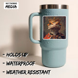 Crested Gecko Sticker 4 Inch — Waterproof Vinyl Decal Eyelash Reptile 2