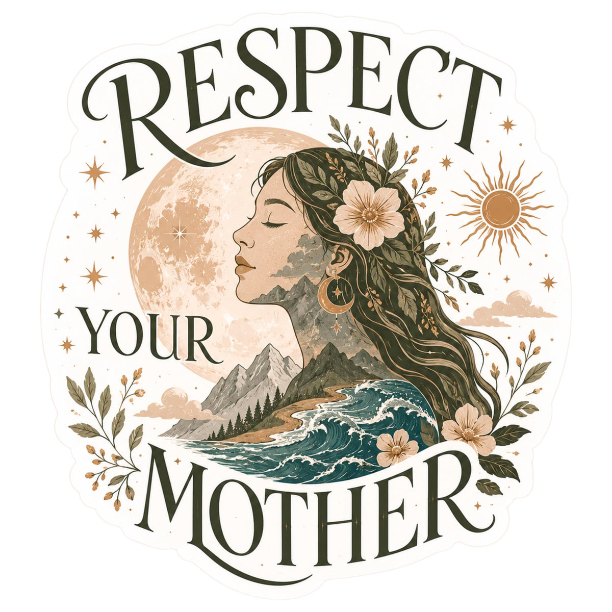 Respect Your Mother Sticker 4 Inch — Waterproof Vinyl Decal