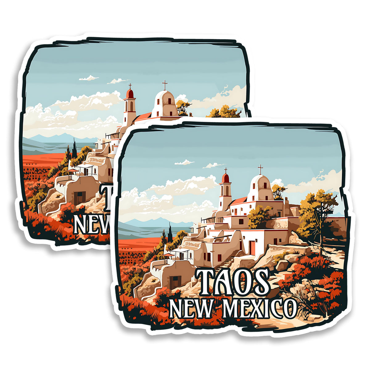 Taos New Mexico Magnet 2-Pack — 4