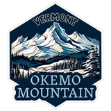 Okemo Mountain Vermont Sticker 4 Inch — Waterproof Vinyl Decal Summit Peak 1