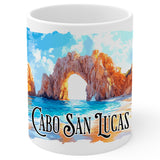 Cabo San Lucas Mexico Mug 11oz — White Ceramic Travel Mug 1