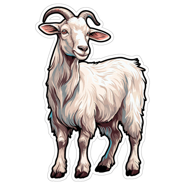 Goat Sticker 4 Inch — Waterproof Vinyl Decal Billy Caprine Farm Animal