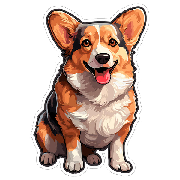 Pembroke Welsh Corgi Sticker 4 Inch — Waterproof Vinyl Decal Royal Corgi Stumpy Tail