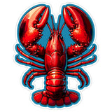 Lobster Sticker 4 Inch — Waterproof Vinyl Decal Maine Crustacean Seafood 8