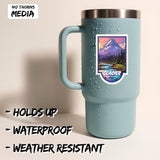 Glacier National Park Montana Sticker 4 Inch 2-Pack Nature Hiking - Waterproof Vinyl Decal for Laptop Water Bottle Car Tumbler - Durable Funny Aesthetic Long-Lasting Stickers for Adults ID45039 2