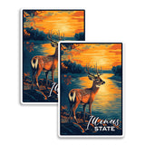 Illinois State Magnet 2-Pack — 4