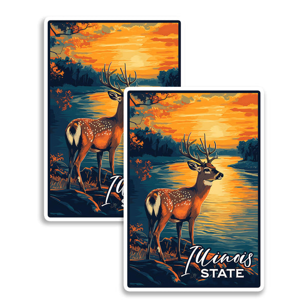 Illinois State Magnet 2-Pack — 4