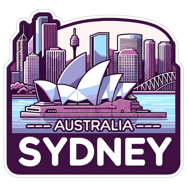 Sydney Australia Sticker 4 Inch — Waterproof Vinyl Decal City Travel Souvenir