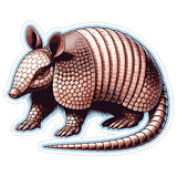 Armadillo Sticker 4 Inch — Waterproof Vinyl Decal Armor Shell Texas Wildlife 9