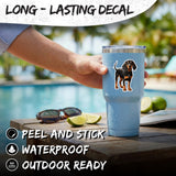Black and Tan Coonhound Sticker 4 Inch — Waterproof Vinyl Decal Coonhound Scent Hunter 3