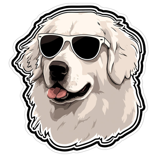 Great Pyrenees Sticker 4 Inch — Waterproof Vinyl Decal Livestock Guardian Dog
