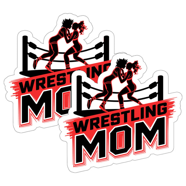 Wrestling Mom Sticker 2-Pack — 4