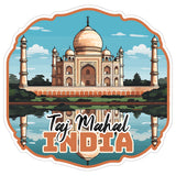 Taj Mahal India Sticker 4 Inch — Waterproof Vinyl Decal City Travel Souvenir 8