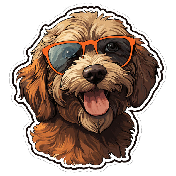 Australian Labradoodle Sticker 4 Inch — Waterproof Vinyl Decal Designer Hypoallergenic Doodle
