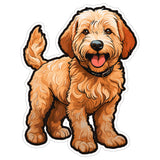 Goldendoodle Sticker 4 Inch — Waterproof Vinyl Decal Doodle Lover Fluffy Dog 1