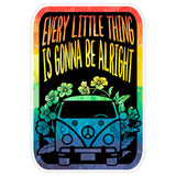 Every Little Thing is Gonna Be Alright Sticker 4 Inch — Waterproof Vinyl Decal Reggae Positive Vibes 8