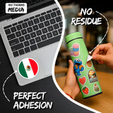 Mexico Coat of Arms Sticker 4 Inch 2-Pack - Waterproof Vinyl Decal for Laptop Water Bottle Car Tumbler - Durable Aesthetic Long-Lasting Stickers for Adults ID45039 3