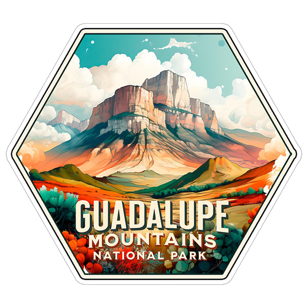 Guadalupe Mountains National Park Texas Sticker 4 Inch — Waterproof Vinyl Decal Scenic Landmark