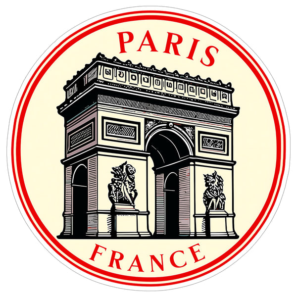 Paris France Sticker 4 Inch — Waterproof Vinyl Decal City Travel Souvenir