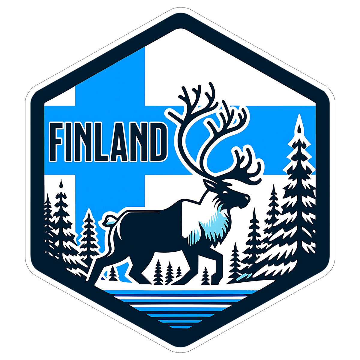 Finland Sticker 4 Inch — Waterproof Vinyl Decal Travel Souvenir