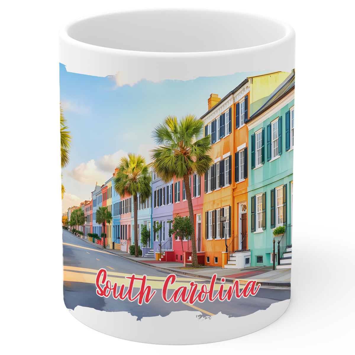 South Carolina State Mug 11oz — White Ceramic Palmetto State Coffee Mug