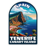 Tenerife Canary Islands Spain Sticker 4 Inch — Waterproof Vinyl Decal Island Coastal Beach Seaside 8