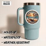 Cozumel Mexico Sticker 4 Inch 2-Pack Beach Island - Waterproof Vinyl Decal for Laptop Water Bottle Car Tumbler - Durable Funny Aesthetic Long-Lasting Stickers for Adults ID45039 2