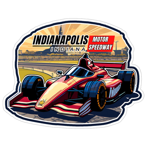 Indianapolis Motor Speedway Indiana Sticker 4 Inch — Waterproof Vinyl Decal City Travel Souvenir